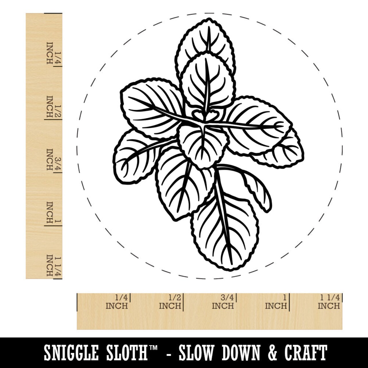 Oregano Herb Plant Rubber Stamp for Stamping Crafting Planners